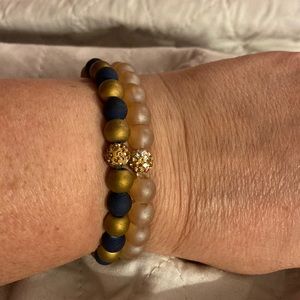 Black and‎ gold Erimish bracelets. New